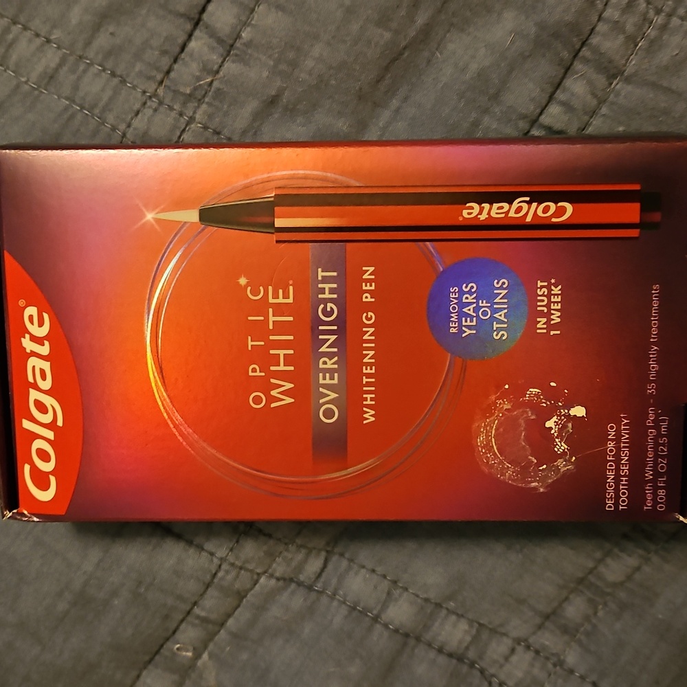 Colgate Optic White Overnight Whitening Pen New In Box